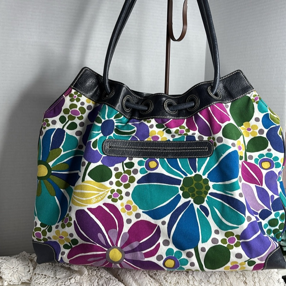 Brighton Large Multicolor Tote Bag Purse. - Picture 2 of 12